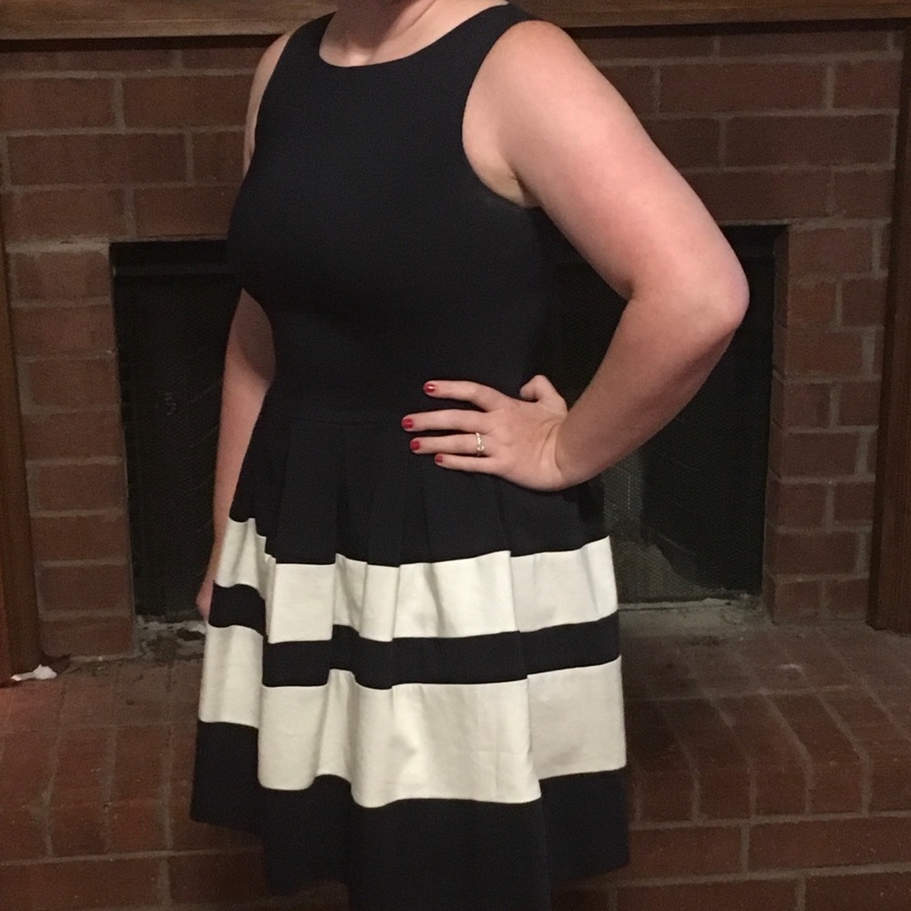 Colorblock cocktail dress